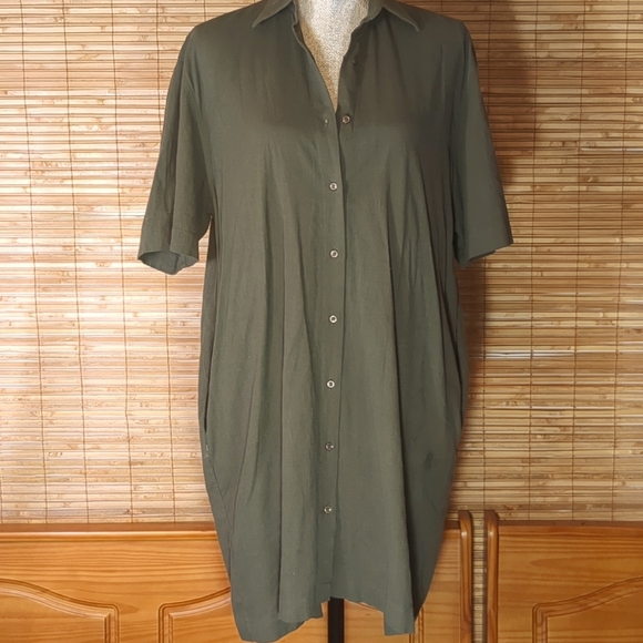 Cotton Project Shirt/Sack Dress - Picture 3 of 10